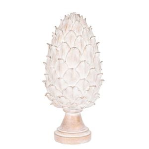 Belle Maisoor Finial Polyresin 36cm Sculpture Decor - Cream