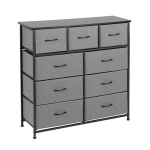 Artiss 9 Chest of Drawers Storage Cabinet Dark Grey