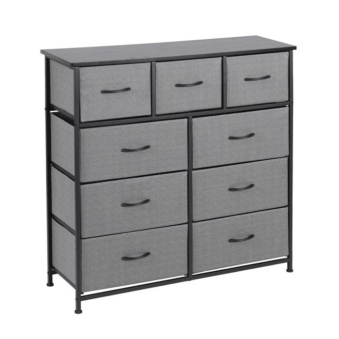 Artiss 9 Chest of Drawers Storage Cabinet Dark Grey