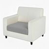Anyhouz Sofa Cover Gray Polyester Thick Stretchable Cushion For Living Room 1pc Normal Size 45-60cm