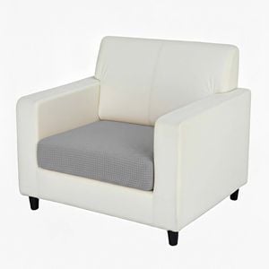 Anyhouz Sofa Cover Gray Polyester Thick Stretchable Cushion For Living Room 1pc Normal Size 45-60cm