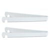 2x Butterie Plastic Toaster Kitchen Tongs Cooking Utensil White 24x8.7cm