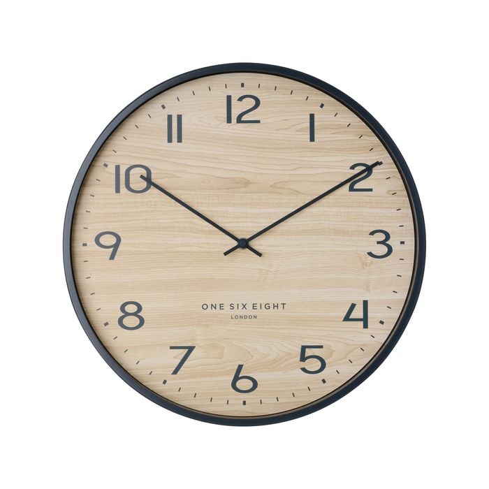 One Six Eight London  Taylor 40cm Charcoal Grey Silent Wall Clock