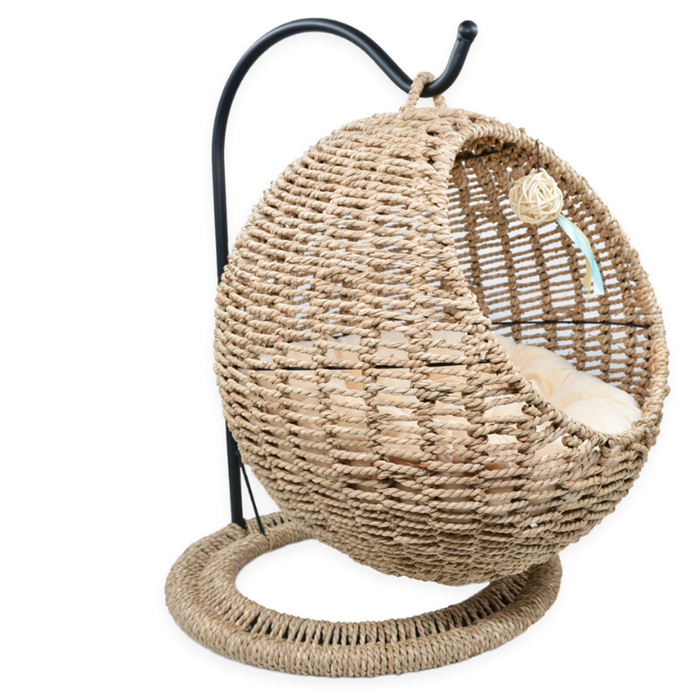Kelly Oval Pet House - Homemade" and "Natural rattan