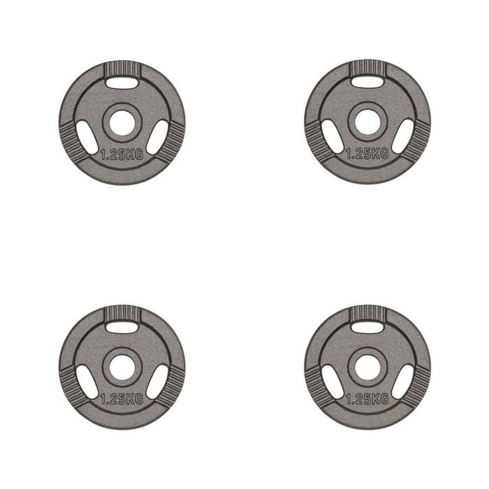 4pk Ezy Grip Standard Disc Weight Plate Home Workout Exercise 1.25kg
