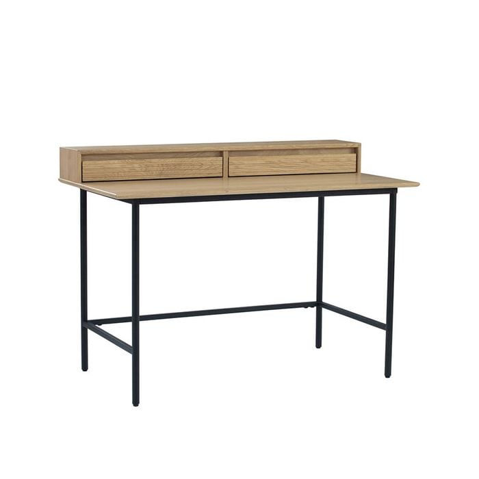 Modern Furniture DOVER Study Desk 120cm - Natural & Black