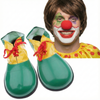 2Pcs Set Clown Nose + Large Shoes Circus Halloween Costume Fancy Dress Up Party Green/Yellow