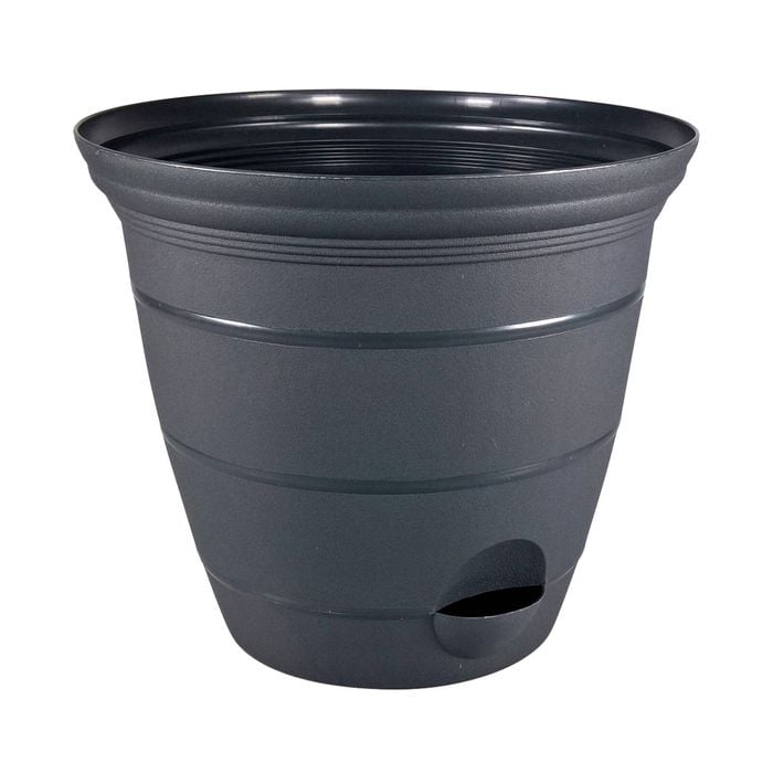 Moda 38cm Self Watering Roman Pot Charcoal