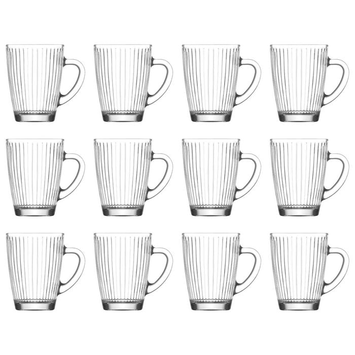 LAV Hestia Glass Mugs - 400ml - Pack of 12