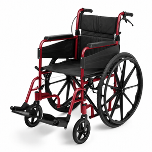Escape Wheelchair, Self Propelled, Standard, Ruby Red