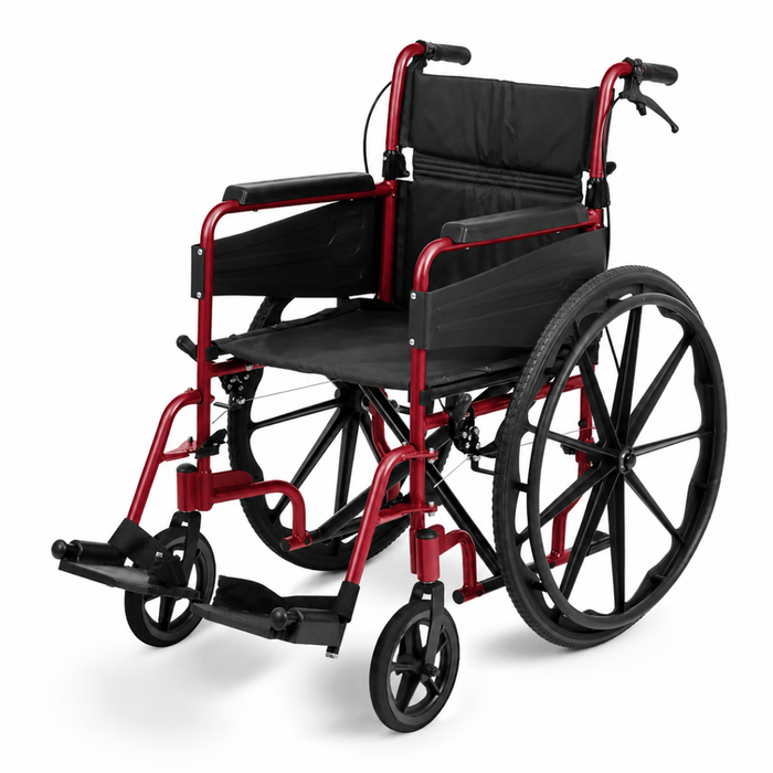 Escape Wheelchair, Self Propelled, Standard, Ruby Red