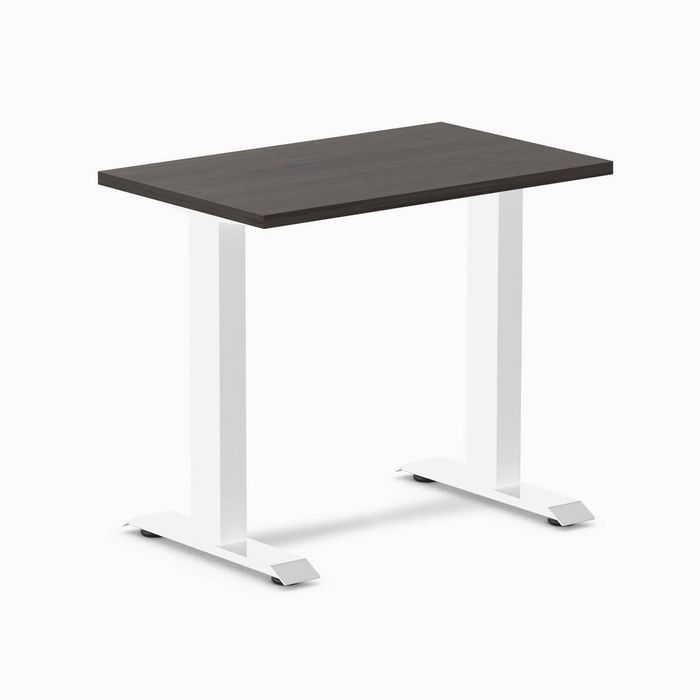 Desky Fixed Height Mini Office Desk White Frame 80cm