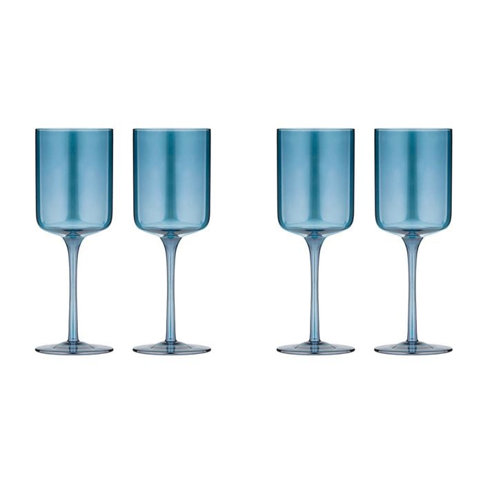 2x 2pc Tempa Verity Crystal Clear Wine Glass Home Barware - Sapphire
