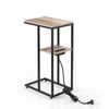 Artiss C-shaped End Table Charging Station