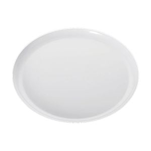 12x 10pc Partyware Heavy Duty Reusable Plates Set W/ Silver Rim 210mm White