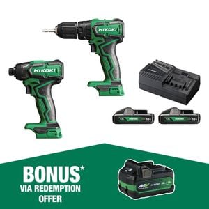 HiKOKI 18V 2 Piece Brushless Compact Combo Kit