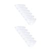 12x Partyware Heavy Duty Reusable Dimpled Salad Bowl Tableware 220mm Clear