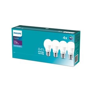 Philips A60 E27 LED 950lm Cool Daylight 9W Globe 4 Pack