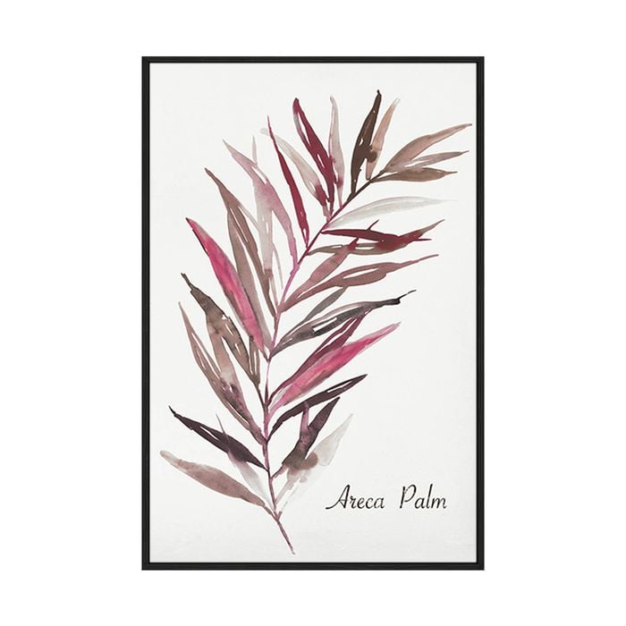 Artey | Areca Palm - Framed Canvas - Black Frame - 80 x 120 cm