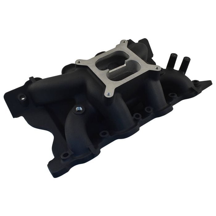 Crosswind Ford 351 Cleveland Intake Manifold - Dual-plane Street For 351c - Black