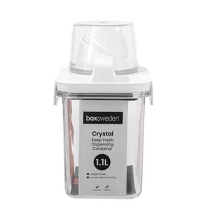 Boxsweden Crystal 1.1L Keep Fresh Dispensing Container w/ Measuring Cup