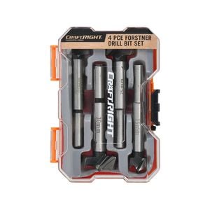 Craftright 4 Piece Forstner Drill Bit Set