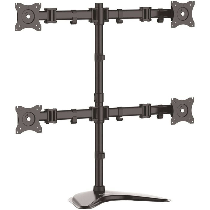 Startech.com Quad Monitor Stand, Crossbar, Steel, Monitors Up To 27" (17.6lb/8kg), Vesa Monitor