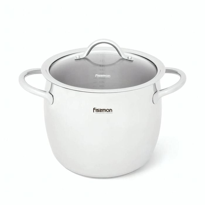 Stockpot With Glass Lid Stainless Steel 7.7 Ltr - Vivien Series