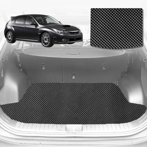 6D Diamond Car Boot Mat for Subaru Impreza G32007-2011-Hatch-Cargo Mat-Black-Outback GT