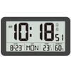 TODO 8.5" LCD Digital Alarm Clock + Temperature Display - Black