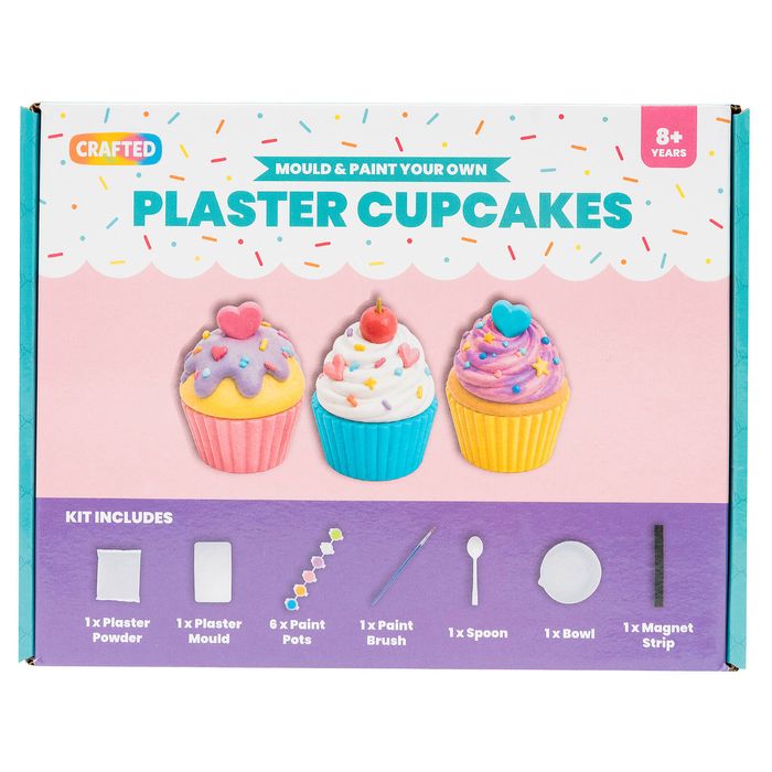 Crafted Mould And Paint Your Own Plaster Cupcakes