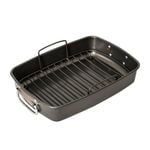 Bakemaster Non Stick Roasting Pan with Rack 40x28x7.5cm