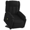 vidaXL Electric Stand up Massage Recliner Chair Office Armchair Black Fabric
