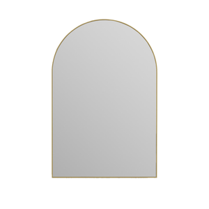 Attica 900 x 600mm Brushed Gold Framed Otti Arch Mirror