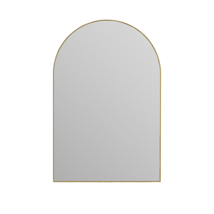 Attica 900 x 600mm Brushed Gold Framed Otti Arch Mirror