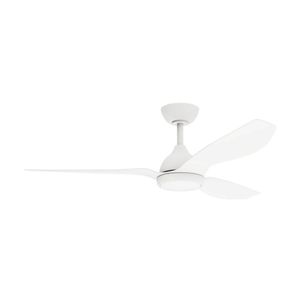 Fanforce Revo Smart DC Ceiling Fan W/ Remote 48" Efficient Cooling White/White