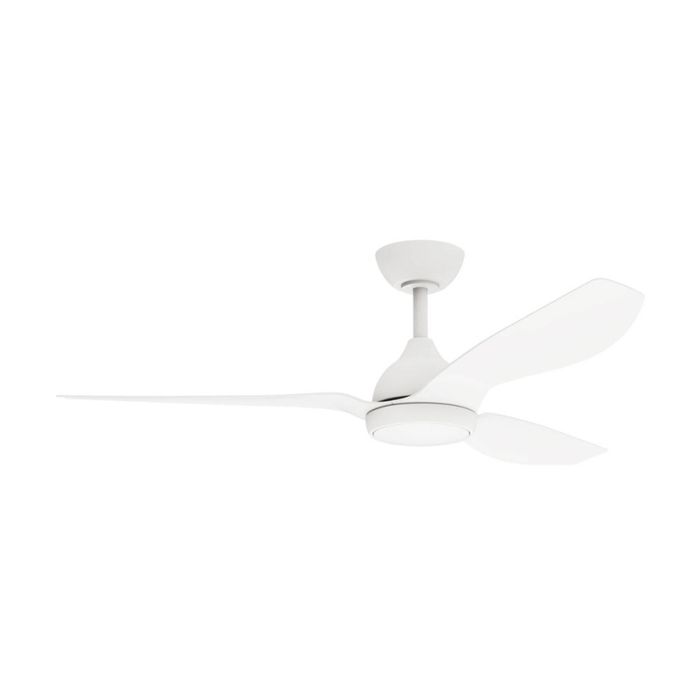 Fanforce Revo Smart DC Ceiling Fan W/ Remote 48" Efficient Cooling White/White