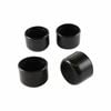Surface Gard 22mm Black Round Plastic External Chair Tip - 4 Pack