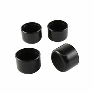Surface Gard 22mm Black Round Plastic External Chair Tip - 4 Pack