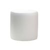 Durafurn Round Ottoman 430mm Diameter x 450mm High  - White Vinyl