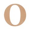 All Set 9cm MDF Alphabet Letter O