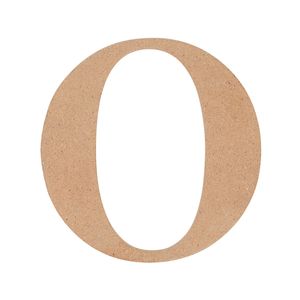 All Set 9cm MDF Alphabet Letter O