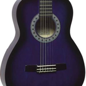 Valencia VC104PPS 100 Series 4/4 Nylon String Classical Acoustic Guitar - Purple Sunburst