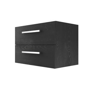 Stein 900 x 450 x 500mm Black Select Wall Hung Vanity To Suit Handle