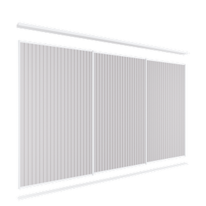Lugna 2100 x 2701-3600mm Triple Sliding Door VJ Panel Package