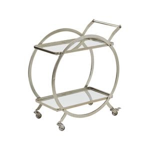 Amalfi Walter Drinks Trolley Silver 72x80cm