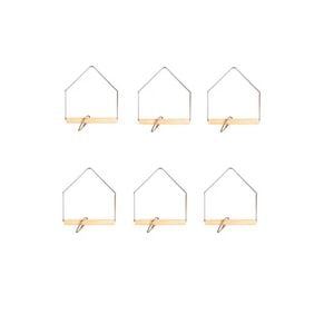 Yes4pets 6 X Small Bird Toys Hanging Swing 10x13cm