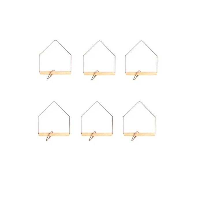 Yes4pets 6 X Small Bird Toys Hanging Swing 10x13cm