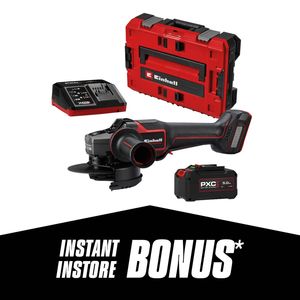 Einhell Pro Brushless 18V 125mm Angle Grinder Paddle Switch Kit with E-Case