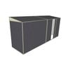 Build-A-Shed 1.2 x 4.5 x 2.0m Skillion Single Sliding Side Door Shed - Grey